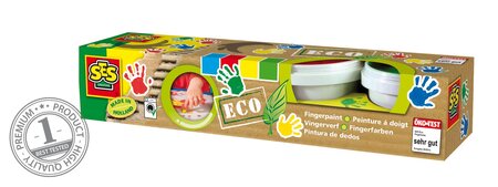 Peinture à doigt pour enfant 4 x 150ml Gamme éco - SES