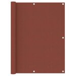 vidaXL Écran de balcon Terre cuite 120x600 cm Tissu Oxford
