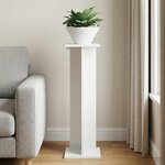 vidaXL Support de Plante Blanc 25 x 25 5 x 80 5 cm Bois d'ingénierie