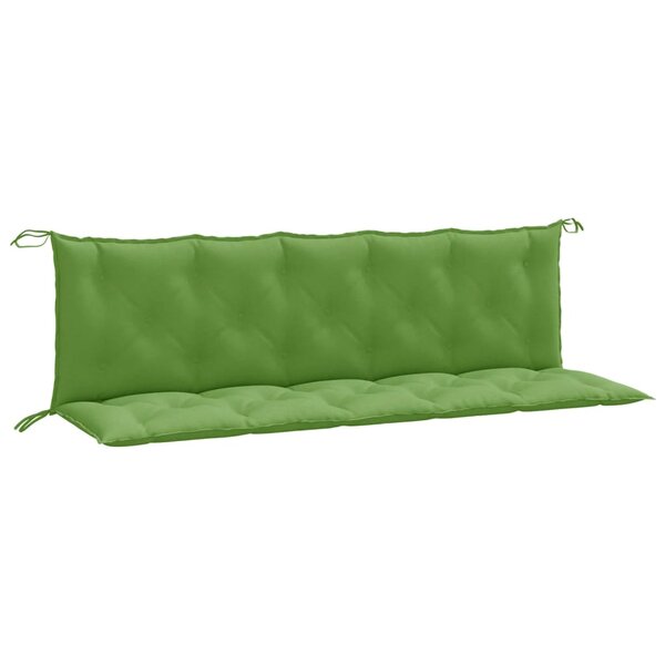 vidaXL Coussins de banc de jardin lot de 2 vert mélangé tissu
