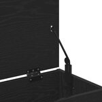 vidaXL Banc à chaussures Chêne noir 60 x 30 x 45 cm Bois d'ingénierie