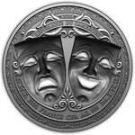 Pièce de monnaie en Argent 2000 Francs g 62.2 (2 oz) Millésime 2025 COMEDY AND TRAGEDY