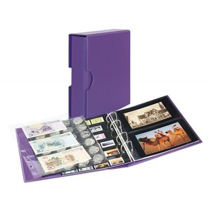 Album Publica M Color Lindner pour cartes postales  photos. Couleur - Violet VIOLA