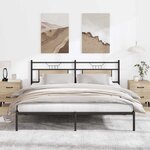 vidaXL Cadre de lit sans matelas chêne sonoma 183x213 cm