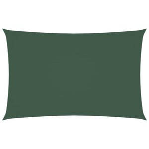 vidaXL Voile de parasol tissu oxford rectangulaire 2x4 5 m vert foncé