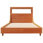 vidaXL Cadre de lit sans matelas cire marron 90x200 cm bois pin massif