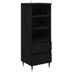 vidaXL Haut Armoire Chêne noir 40 x 36 x 110 cm Bois d'ingénierie