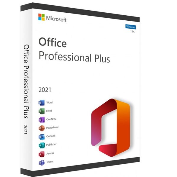 Microsoft Office 2021 pour PC - Suite bureautique complète (8 logiciels)