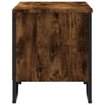vidaXL Armoire à chaussures chêne fumé 90x38x45 5 cm bois d'ingénierie