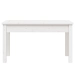 vidaXL Banc de jardin blanc 80x44x45 cm bois massif de pin