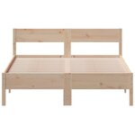 vidaXL Cadre de lit sans matelas 140x200 cm bois massif de pin