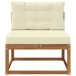 vidaXL Sofa de milieu extérieur Naturel