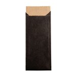 Sac déco en papier - Cadeau - Friandises - Noir - 11 5 x 5 3 cm