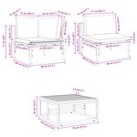 vidaXL Ensemble de canapé de jardin 11 Pièces Anthracite Acier