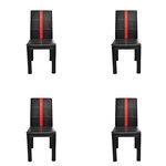 vidaXL Chaises de salle à manger 4 Pièces Noir 46 x 38 5 x 91 cm