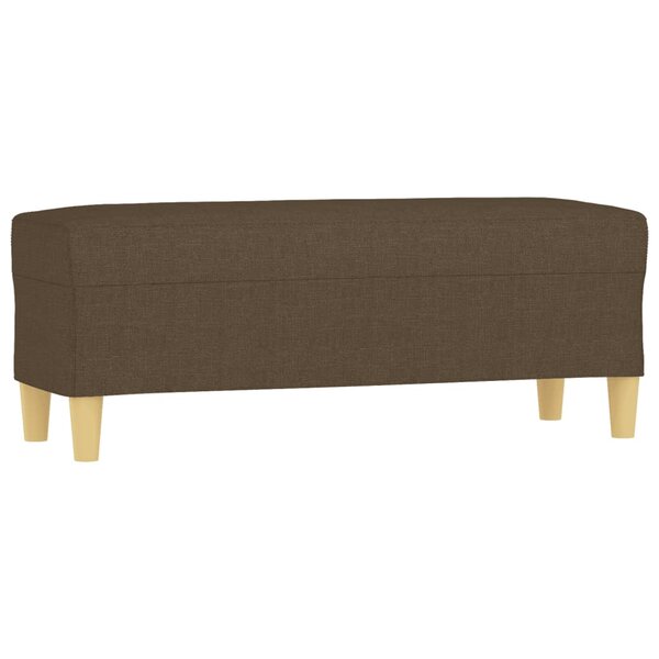 Banc banquette 100 x 35 x 41 cm tissu marron 02_0010588