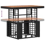 vidaXL Ensemble de salle à manger pour jardin 3 Pièces Noir et gris