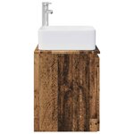 vidaXL Vanité de lavabo mural Bois ancien 53 x 35 x 63 cm
