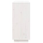 vidaXL Buffet blanc 74x35x80 cm bois massif de pin