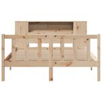 vidaXL Lit bibliothèque sans matelas 135x190 cm bois de pin massif