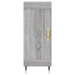 vidaXL Buffet Sonoma gris 34 5x34x90 cm Bois d'ingénierie