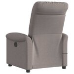 vidaXL Fauteuil de massage inclinable Taupe Tissu