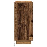 Buffet vidaXL avec LED  Bois Vieilli  90x32x75 cm  Bois Composite