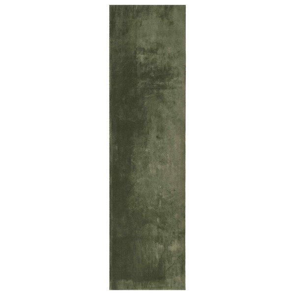 vidaXL Tapis doux à poils moyens et lavable HUARTE Vert forêt