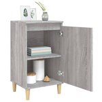 vidaXL Table de chevet sonoma gris 40x35x70 cm bois d'ingénierie