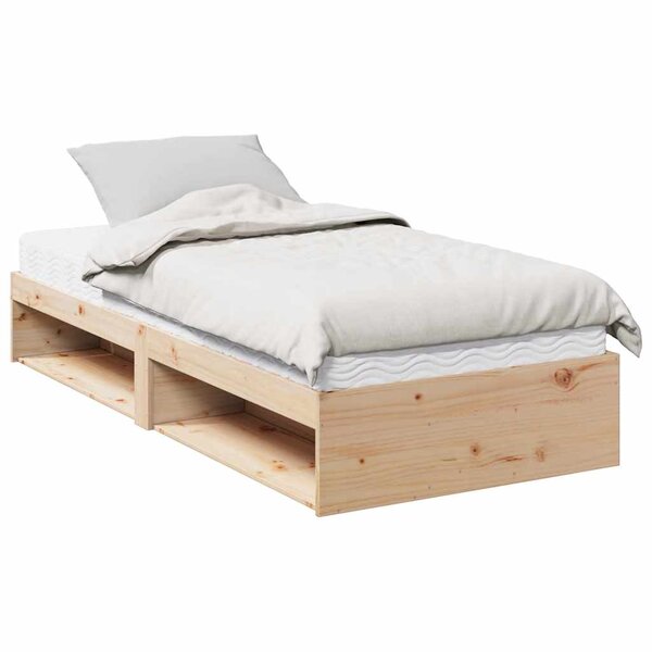 vidaXL Lit de jour avec matelas 90x190 cm bois de pin massif