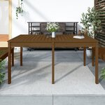 vidaXL Table de jardin marron miel 159 5x82 5x76 cm bois massif de pin