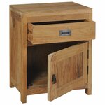 vidaXL Table de chevet teck massif 40x30x50 cm