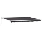 vidaXL Store rétractable manuel Anthracite 500x300 cm