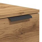vidaXL Table basse chêne artisanal 50x50x36 cm bois d'ingénierie
