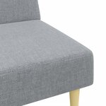 vidaXL Ensemble de canapés 2 Pièces gris clair tissu