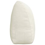 vidaXL Coussin de Dos Crème 200 x 24 x 50 cm Velours
