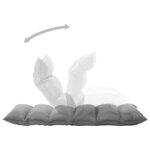 vidaXL Chaise pliable de sol Gris clair Tissu