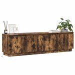 vidaXL Meuble TV Chêne fumé 180 x 38 x 49 cm Bois d'ingénierie