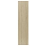 vidaXL Bibliothèque/Buffet blanc et chêne sonoma bois d'ingénierie