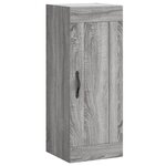 vidaXL Buffet haut Sonoma gris 34 5x34x180 cm Bois d'ingénierie
