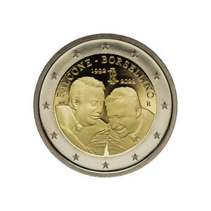 Monnaie 2 euros commémorative italie 2022 - borsellino