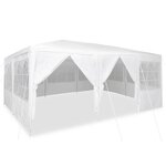 vidaXL Tente de fête Blanc 600 x 400 x 266 cm Polyester et Acier