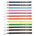 Étui de 12 crayons de couleur GIOTTO MEGA