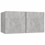 vidaXL Ensemble de meubles TV 6 Pièces Gris béton Bois d'ingénierie