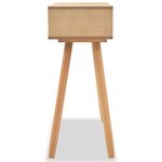 vidaXL Table console Bois de pin massif 80 x 30 x 72 cm Marron