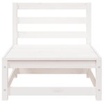 vidaXL Canapés de jardin sans accoudoirs 3 Pièces blanc bois pin massif