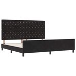 Literie vidaXL Noir 200x200 cm Velours