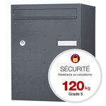 Boite à colis atout  1 porte  gris anthracite