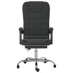 Fauteuil de massage inclinable de bureau informatique étude velours noir 02_0025423