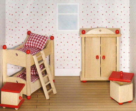 Meubles pour Maison de poupées en bois Chambre des enfants - Goki